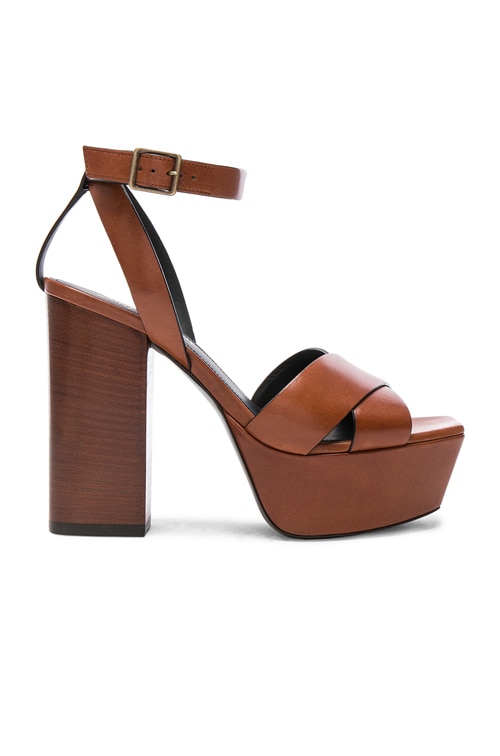 cross strap platform sandals