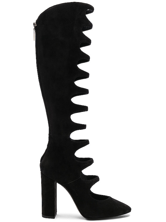 Cut out thigh high sales boots