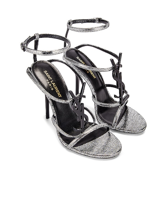 Saint Laurent Women's Cassandra Strappy High Heel Sandals