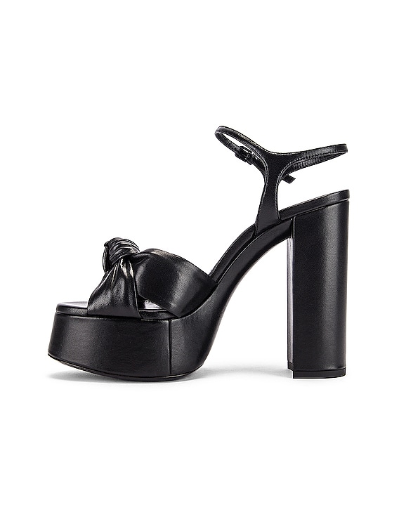 芸能人 愛用の通販 Saint Laurent FWRD | Black in Sandals Platform Bianca 靴