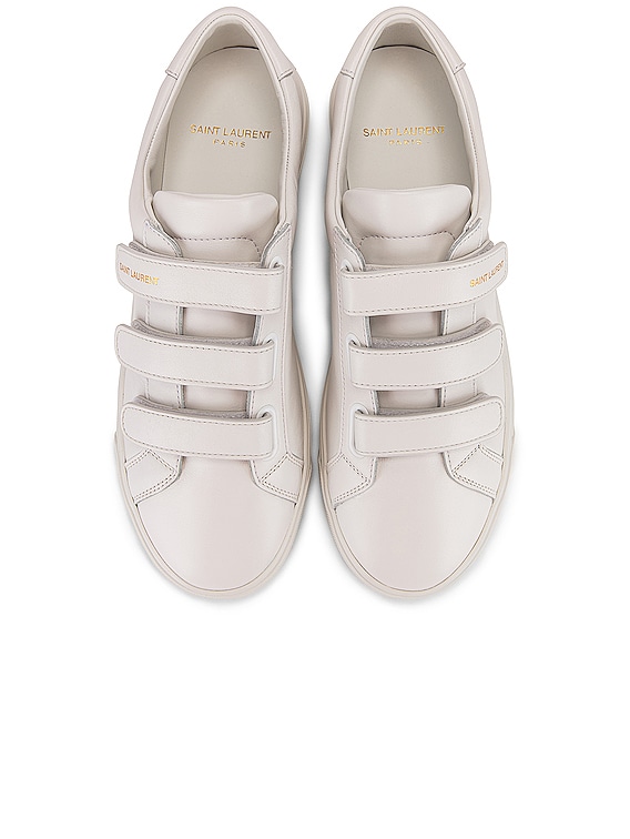 saint laurent white andy sneakers