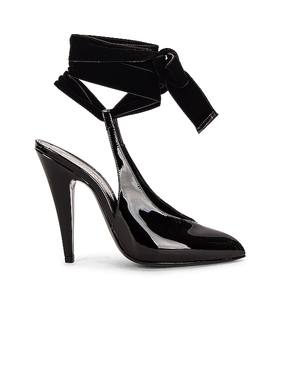 saint laurent lace up heels