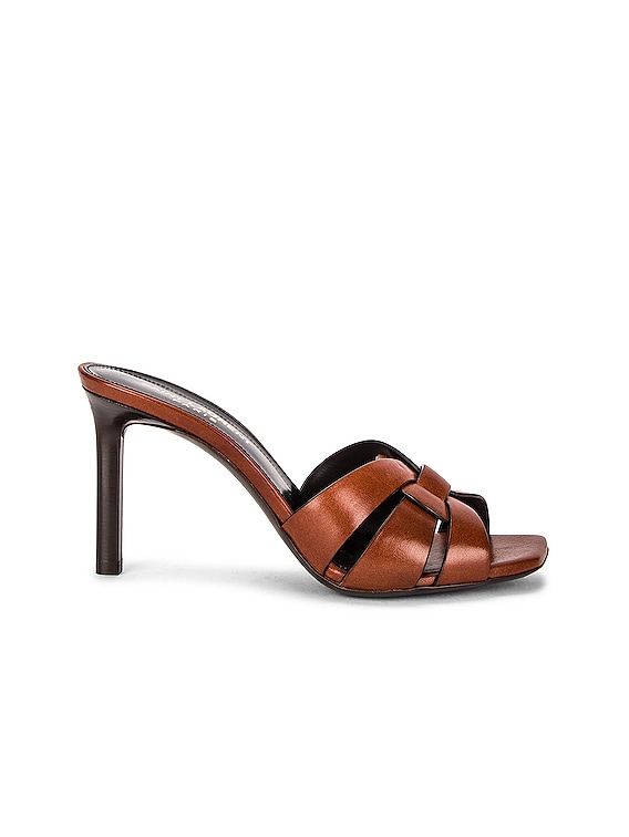 Saint Laurent TRIBUTE ミュール - Caramel | FWRD