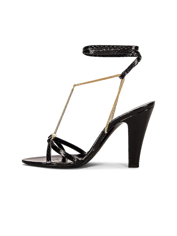 【関税＆送料込み】Saint Laurent Sandal LA SCANDALE wedges in patent leather | Saint Laurent | YSL FI