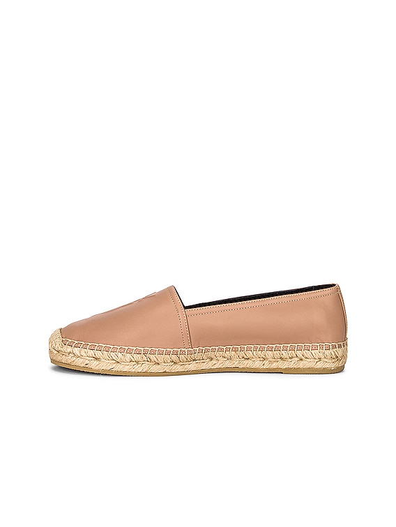 Saint Laurent Espadrille Flats in Nude | FWRD