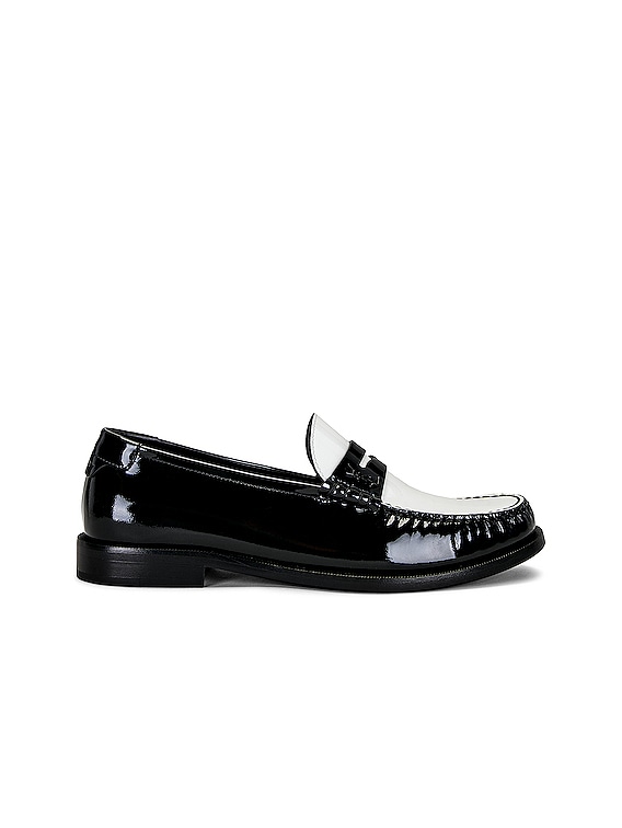 Saint Laurent LE LOAFER フラットシューズ - Nero & Blanc Optique | FWRD