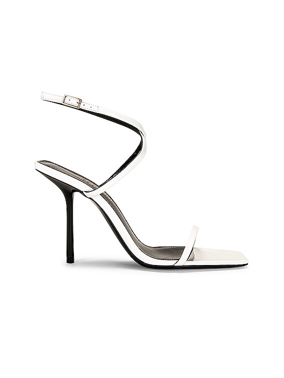 Saint Laurent Nuit 55mm rhinestones sandals - Black