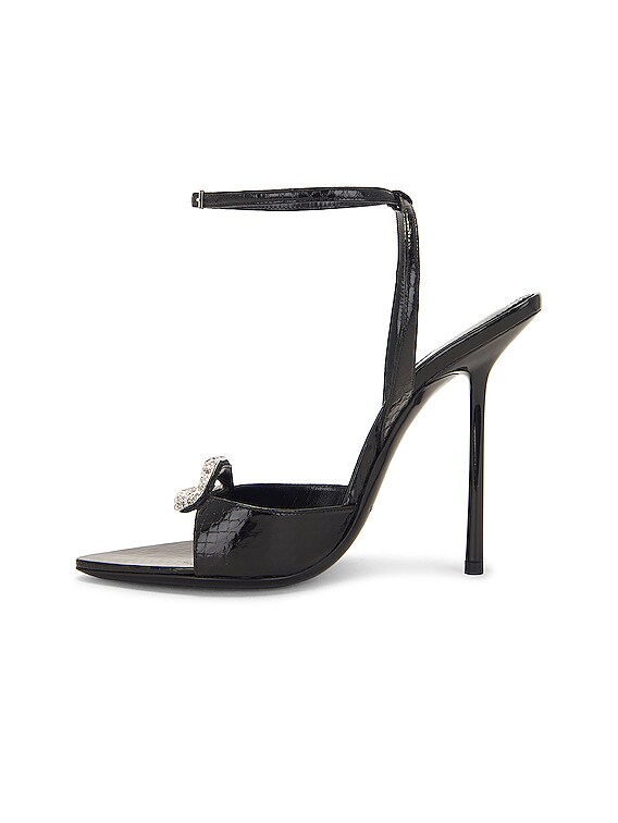 Saint Laurent Nuit 105mm high-heeled sandals - Neutrals