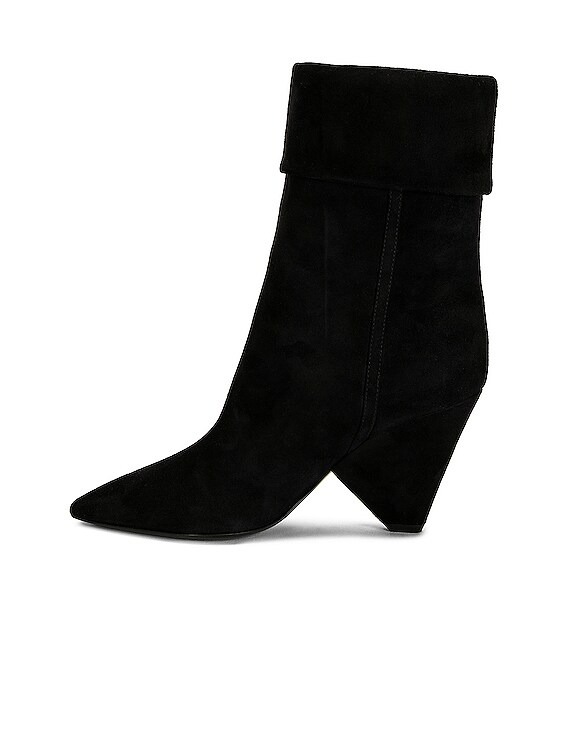 靴 saint laurent pointed toe sidegoa boots Saint Laurent Liz 85 Boots in Nero | FWRD