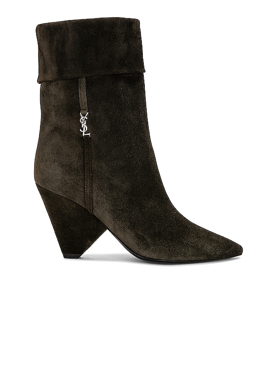 Saint Laurent Liz 85 Boots in Saddle Brown | FWRD