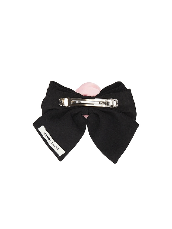 Sandy Liang Corsage Hair Bow in Light Strawberry | FWRD