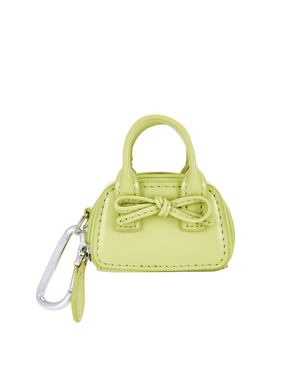 Sandy Liang Mini Secure Bag Key Chain in Matcha | FWRD