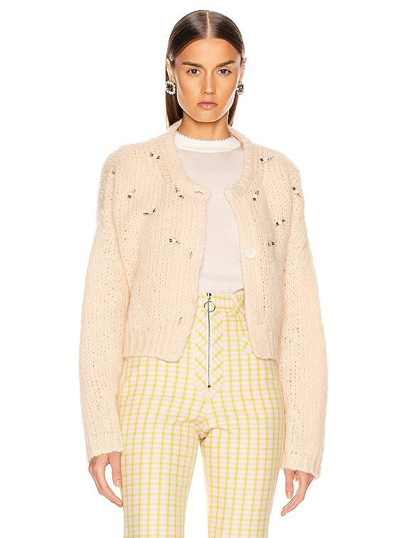 sandy liang post cardigan