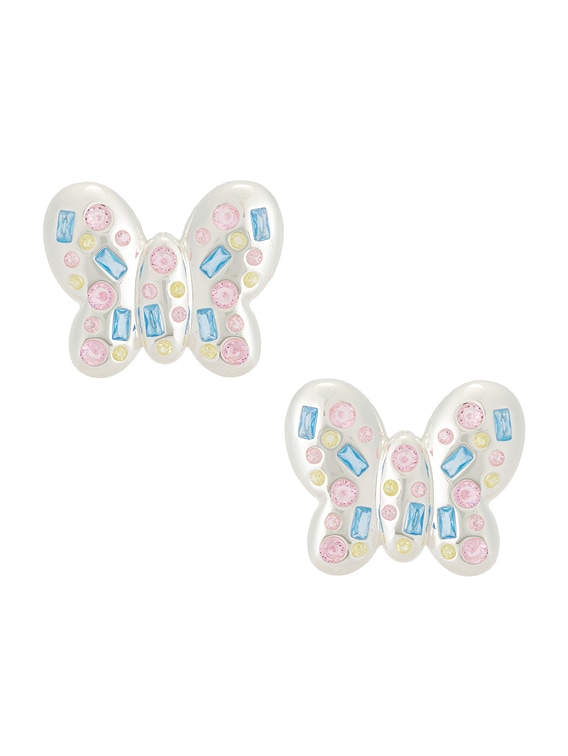 Sandy Liang Nabo Earrings in Silver | FWRD