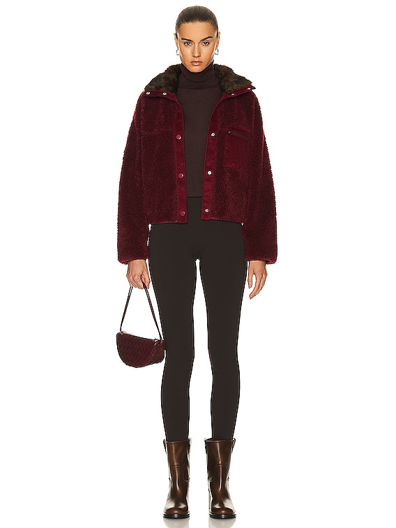 Sandy Liang Dough Fleece Jacket in Brunello | FWRD