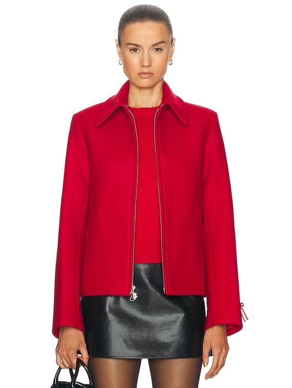 【関税込み】Sandy Liang レッド Helsa ジャケット Sandy Liang HELSA ジャケット - Red | FWRD