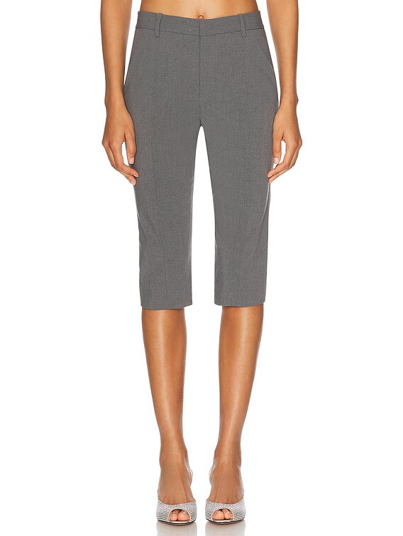 slim fit dress slacks Tuni Capri Trouser in Tailoring Grey main image 0