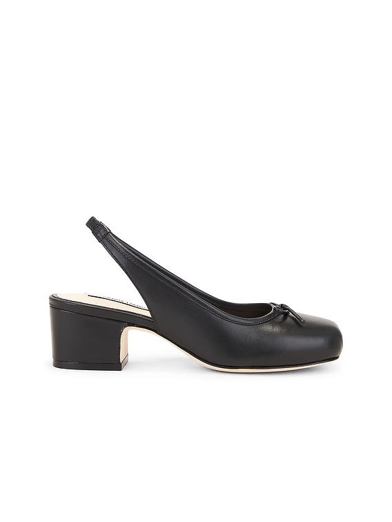 Sandy Liang Slingback Pump in Black | FWRD