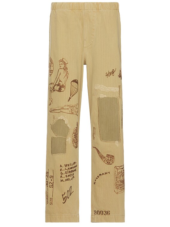 Samuel Zelig Duffle Pant in Khaki | FWRD