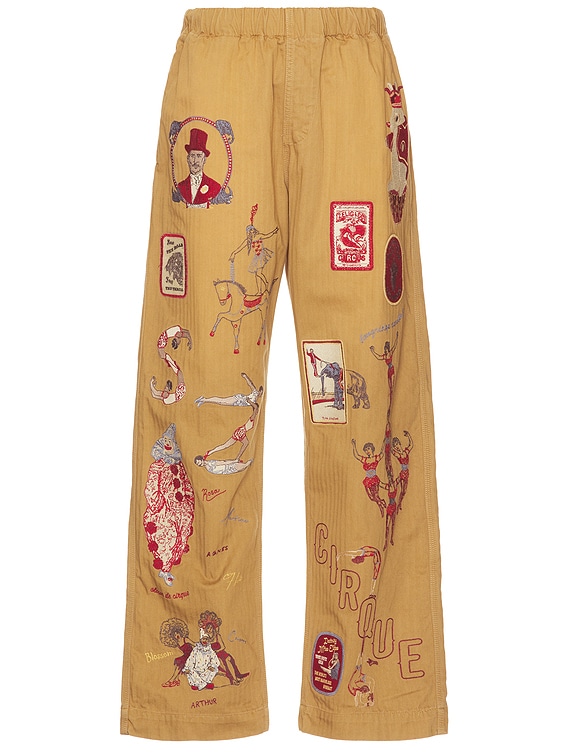 Samuel Zelig Circus Pant in Khaki | FWRD