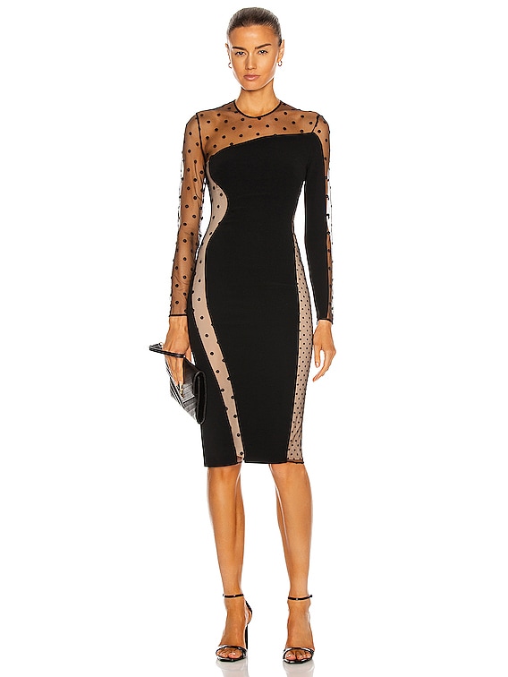 Stella McCartney Arielle Dress Evening Cady in Black | FWRD