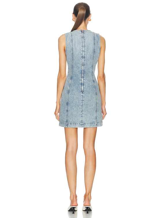 Stella McCartney Hardware Detailed Denim Dress in Vintage