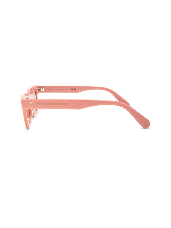 Stella McCartney Rectangle Sunglasses in Shiny Pink | FWRD display picture 1