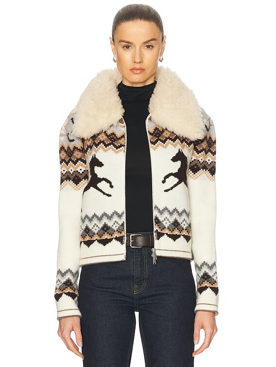 Stella McCartney Fairsile Bomber Jacket in Multicolor | FWRD