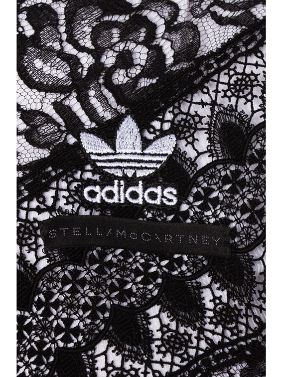 Stella McCartney x adidas Lace Insert Track Jacket in Black | FWRD Stella McCartney x adidas Lace Insert Track Jacket in Black | FWRD