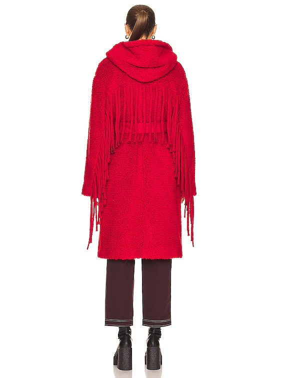 Stella McCartney Teddy Coat in Red | FWRD