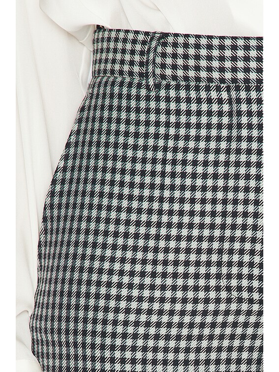 Stella McCartney Checked Loose Pant in Cream & Black | FWRD