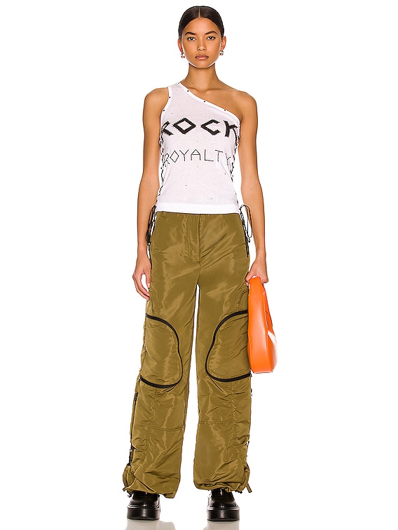Stella McCartney Rock Royalty One Shoulder Top in Pure White | FWRD
