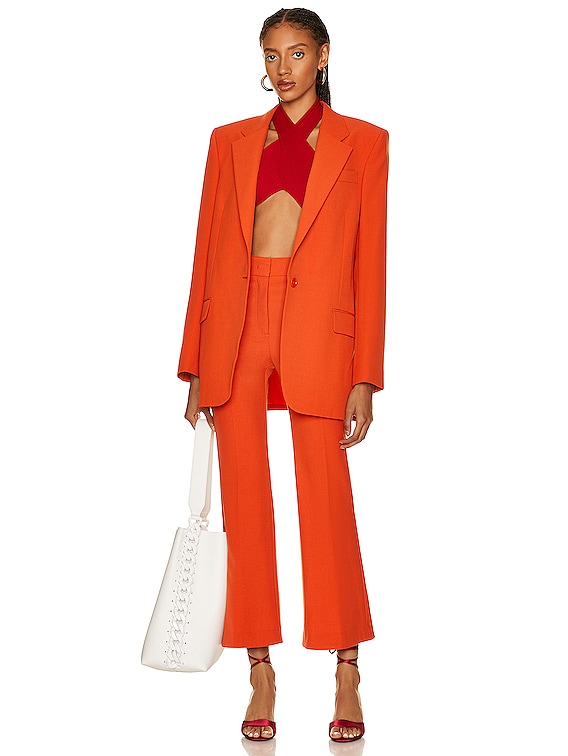 Stella McCartney Sensual Stretch Wrapped Top in Rust | FWRD