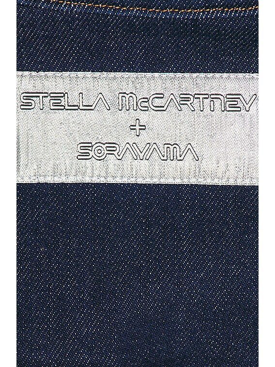 Stella McCartney X Sorayama Denim Shirt in Dark Blue | FWRD Stella McCartney X Sorayama Denim Shirt in Dark Blue | FWRD