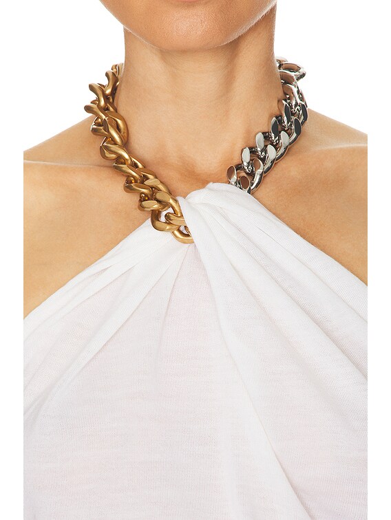 Stella McCartney Chain Embellished Knit Top in Pure White | FWRD