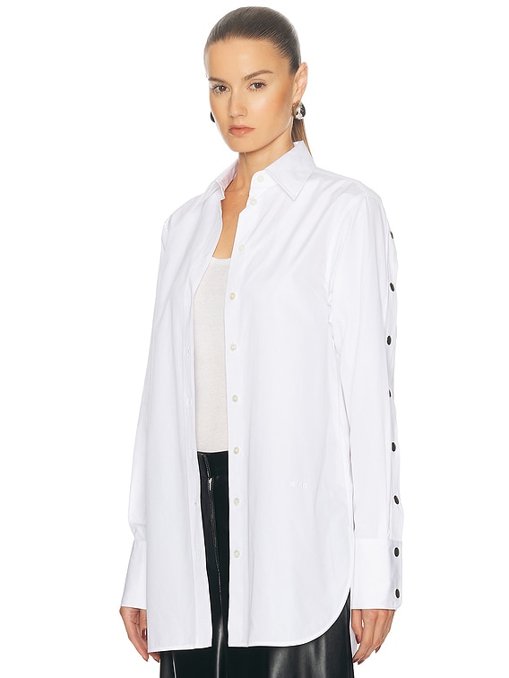 Stella McCartney Button Down Shirt in Pure White | FWRD