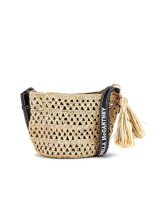 Stella mccartney 2025 raffia bucket bag