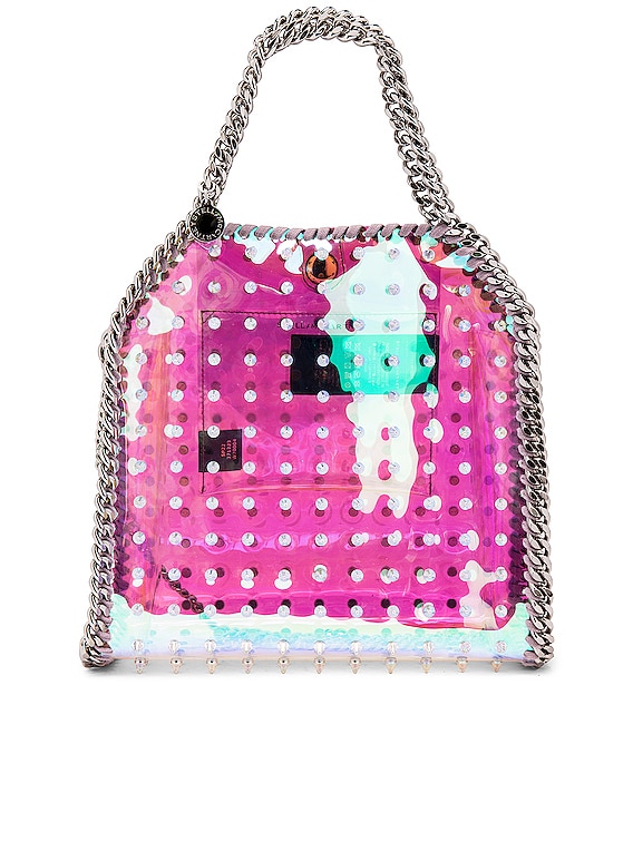 Mini Holographic Spike Stud Falabella Tote