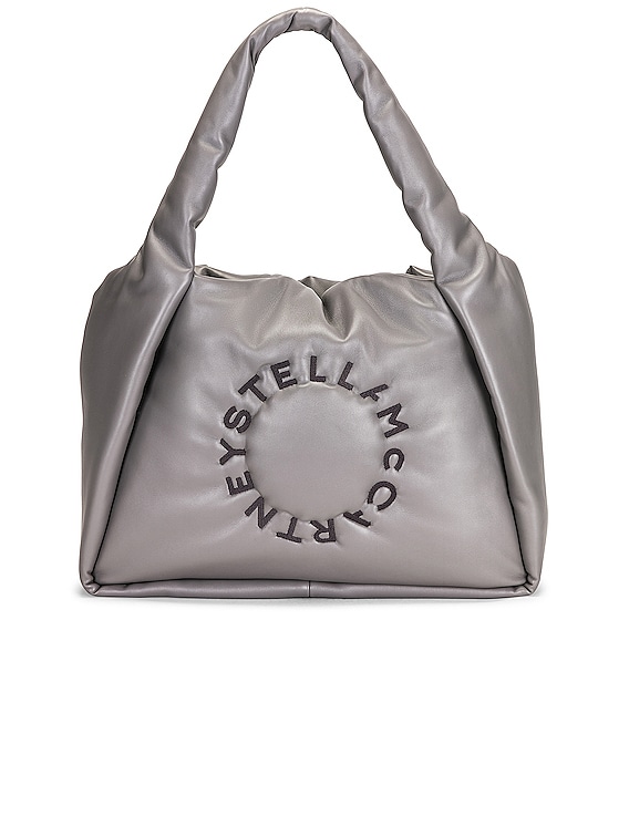 Stella McCartney Logo Embroidered Bag Strap in Black