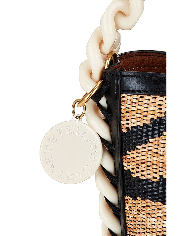 Stella McCartney Raffia Bucket Bag in Tiger | FWRD