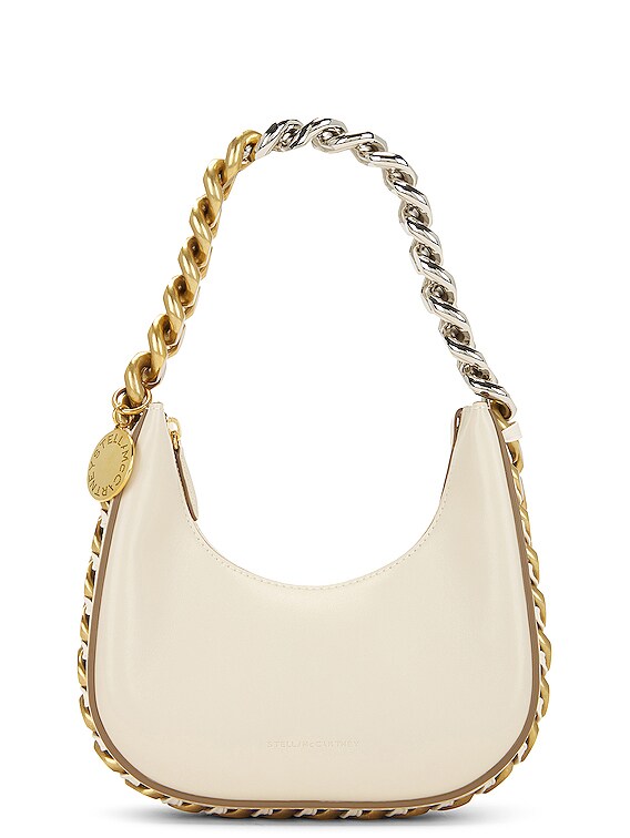 STELLA McCARTNEY ロゴ Frayme 2Way チェーン バケットバッグ 白 Stella McCartney FRAYME バッグ - Pure White | FWRD