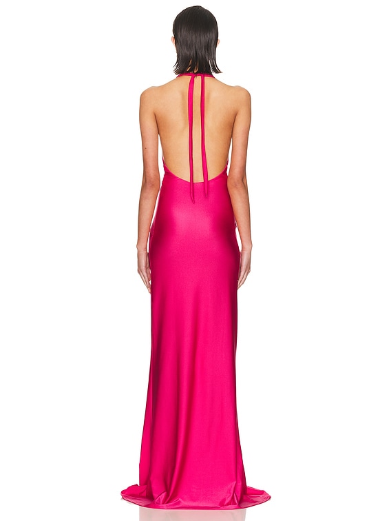 Shani Shemer Sienna Maxi Dress in Fuchsia - Size L