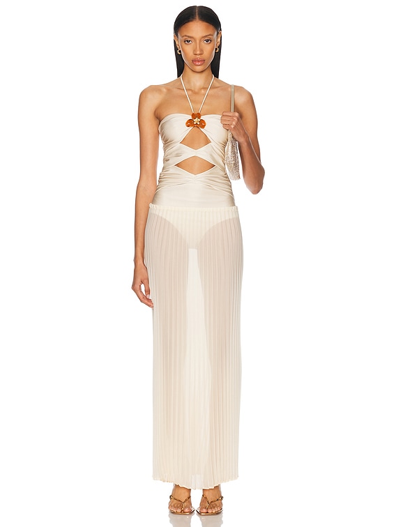 Shani Shemer Cinna One Piece Swimsuit in Macademia | FWRD