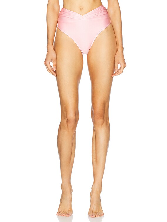 Shani Shemer Claire Bikini Bottom in Candy Pink | FWRD