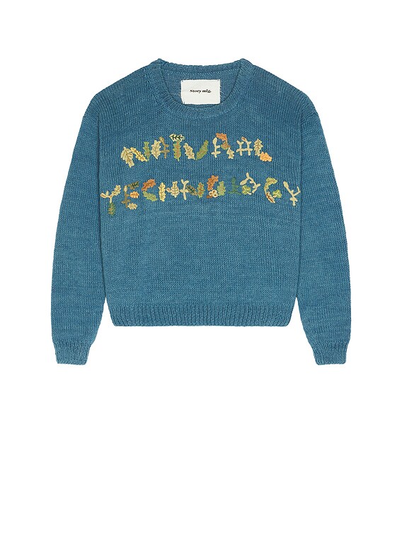Story mfg. Furrow Jumper in Indigo Natural Tech | FWRD