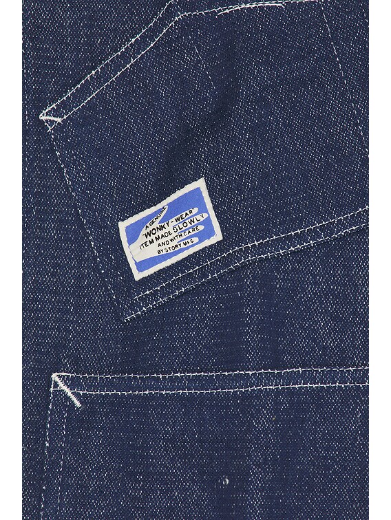Story mfg. Station Jacket in Denim Selvedge Handloom | FWRD