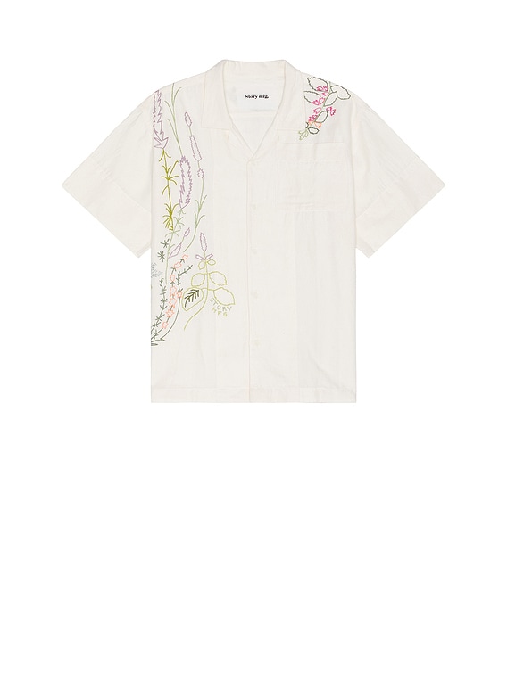 Story mfg. GREETINGS シャツ - Ecru Herb | FWRD