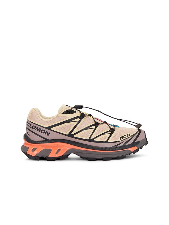 Salomon XT-6 Sneaker in Hazelnut, Quail, & Living Coral | FWRD Salomon XT-6 Sneaker in Hazelnut, Quail, & Living Coral | FWRD