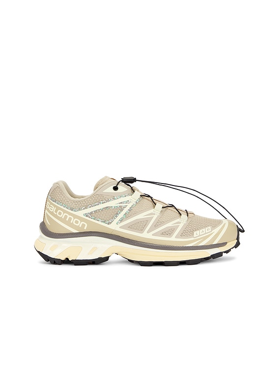 Salomon XT-6 Mindful 3 Sneaker in White Pepper, Yellow