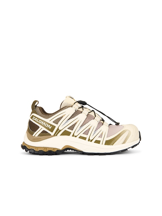 Salomon XA Pro 3D Sneaker in Stone Gray, Almond Milk, & Black | FWRD